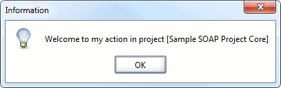 Demo Action dialog