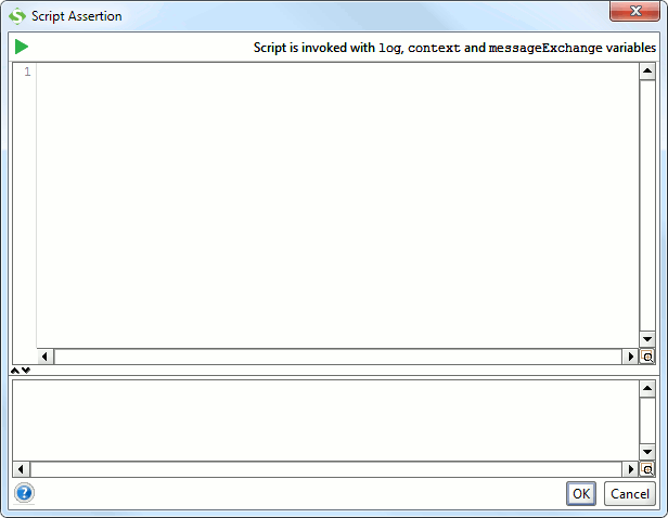 Empty script assertion configuration