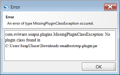 Missing Plugin Class