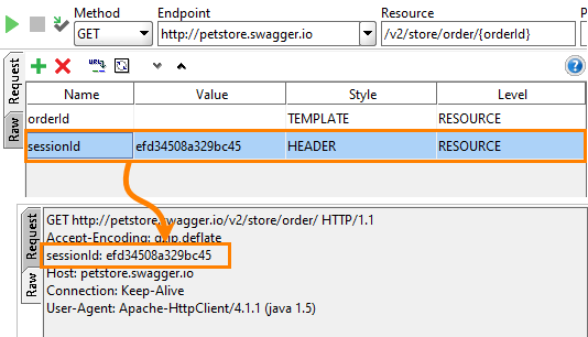 REST web service testing: Header parameters