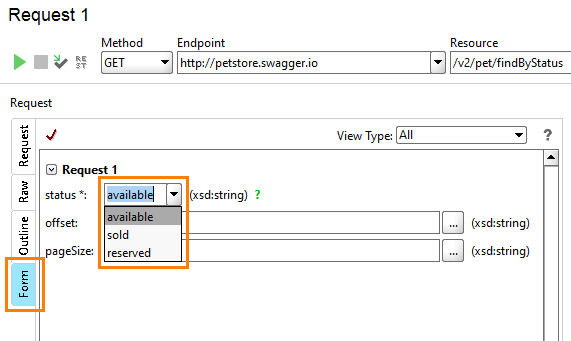 REST web service testing: Convenient editing