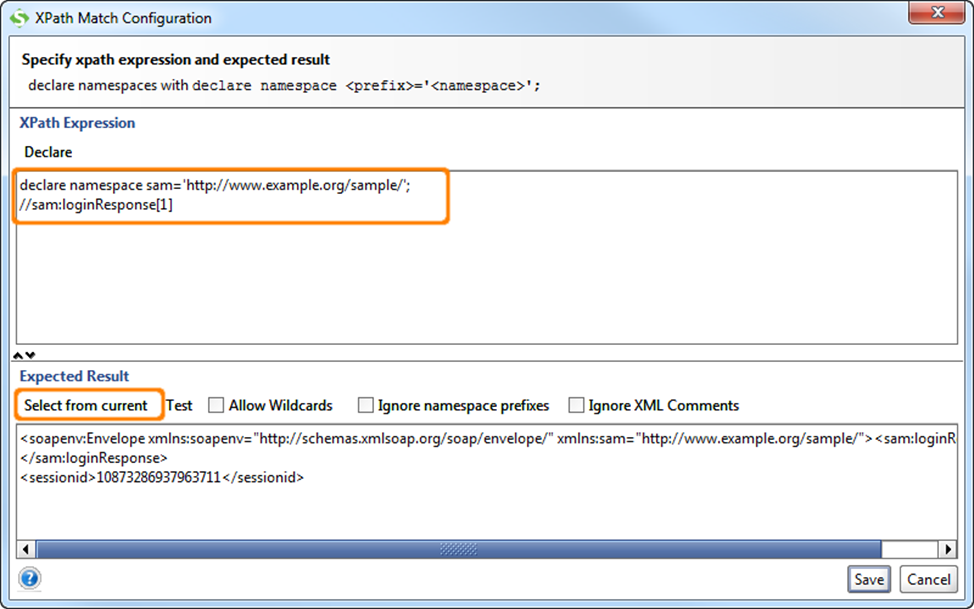 xpath-match-initial-configuration